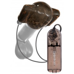 Дымчатый вибростимулятор головки пениса Dual Vibrating Head Teaser